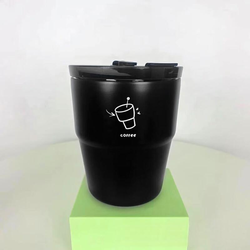 Термокружка для кофе Shangqi из нержавеющей стали с соломинкой