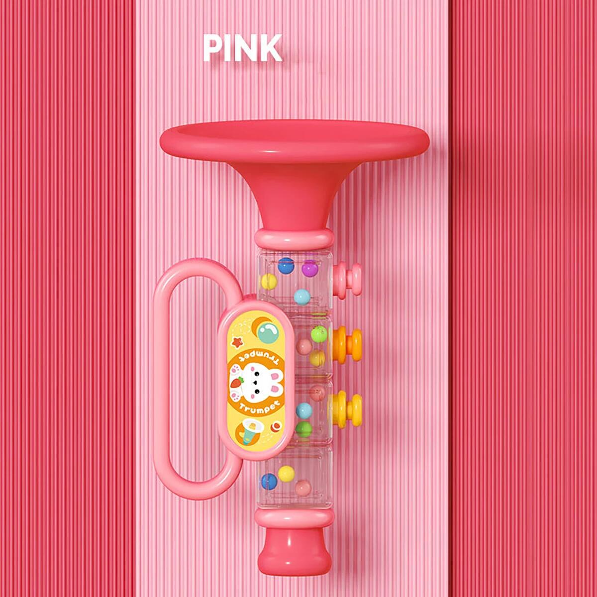 Детская мультяшная игрушка-труба, дующая музыка, ребенок может играть на мини-гармошке, детский рожковый свистящий инструмент