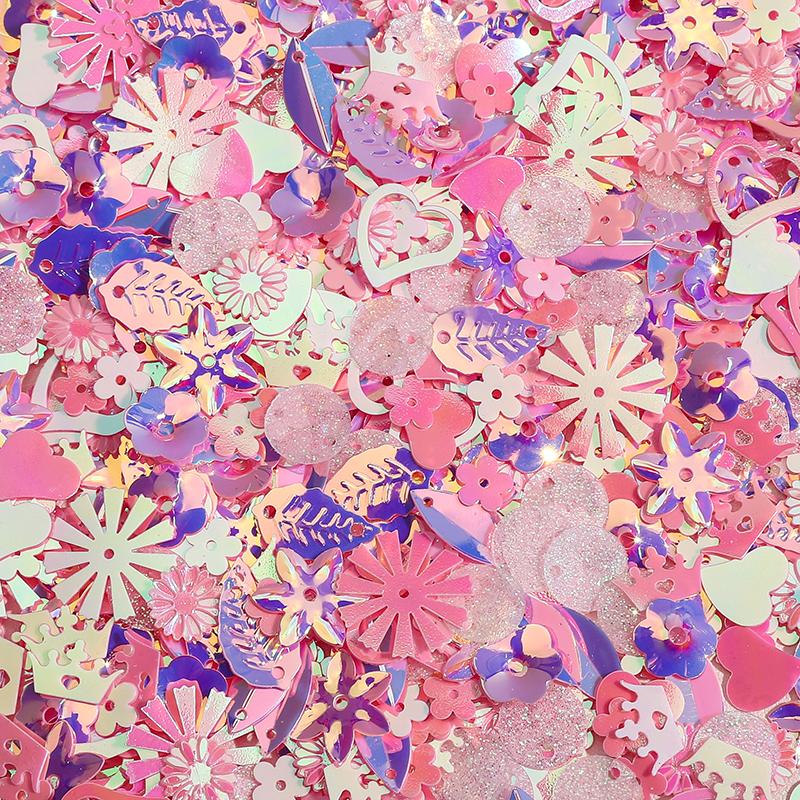10G Glitter Sequin 1-16mm Pvc Flat Loose Sequins Women DIY Accessory Sewing Wedding Crafts Garment Decoration