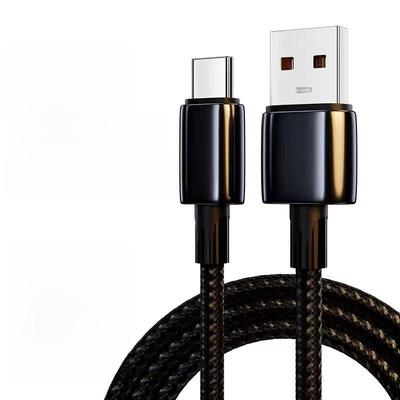 Geflochtenes Typ-C-Ladekabel 100 W/66 W für Apple-, Huawei-, Honor-, Vivo-Telefone
