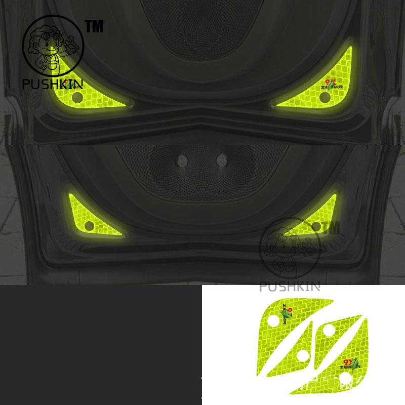 For ZEEKR 9X 2025 2026 car interior parts Anti rear collision warning sticker for front bumper of door accessories