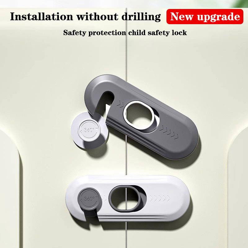 Home Refrigerator Lock Multi-Function Drawer Locks For Kids Security Protection Baby Anti-Pinch Hand Cabinet Door Buckle