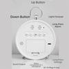 Large-Screen Digital Alarm Clock Temperature Display Brightness Control Electronic Clock 2 Set Alarms Round Shape Table Clock