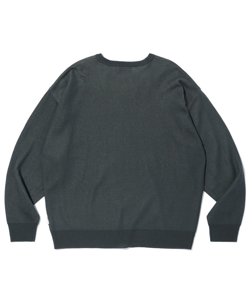 CRITIC Wormhole Logo Jacquard Knit Charcoal