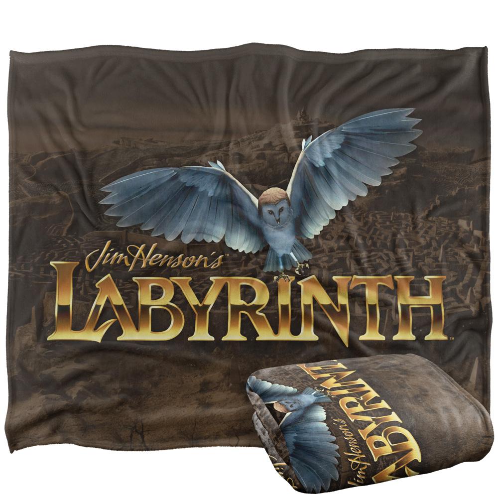 Labyrinth Logo Maze Silky Owl Supersoft Blanket