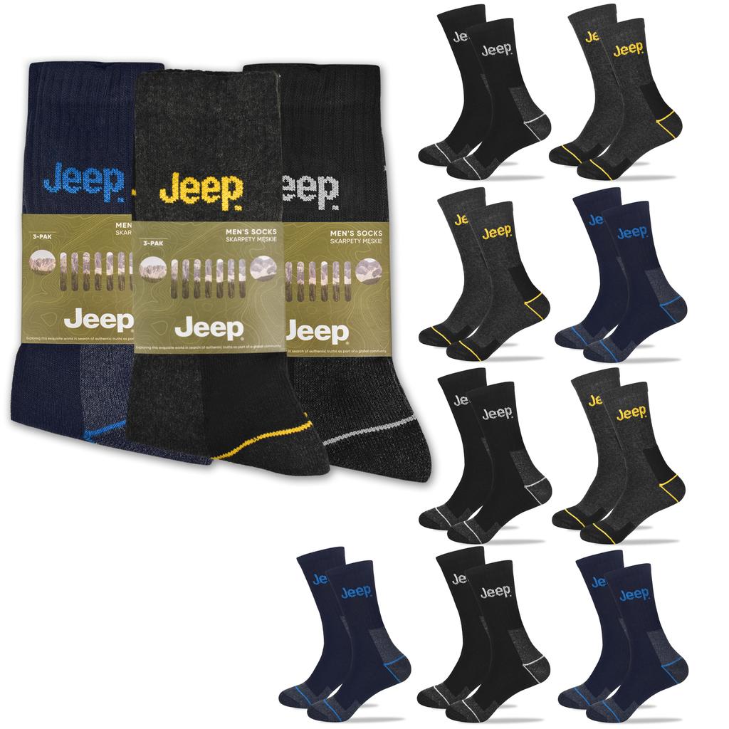 JEEP Men's Work Socks Cotton 9 Pairs