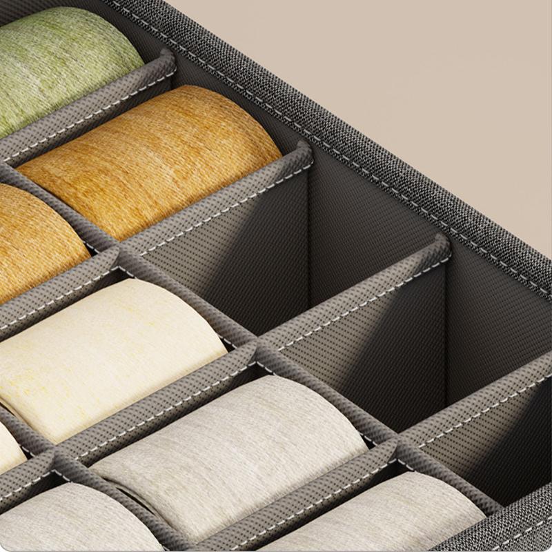 20/7/6 Grids Underwear Storage Box Foldable Underwear Sock Organiser Multifunctional Waterproof Drawer Compartment Organiser