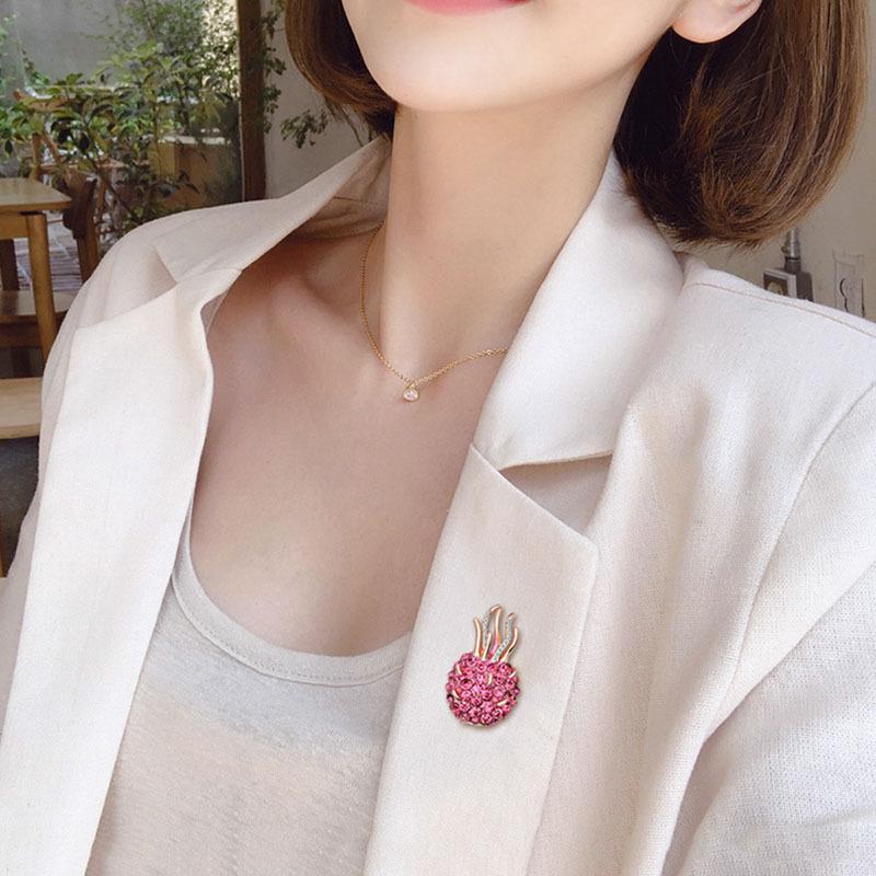Creative Dragon Fruit Brooch: Cute Japanese Style, Simple Korean-Inspired Corsage Pin, Perfect for Adding a Touch of Unique Charm To Any Outfit.