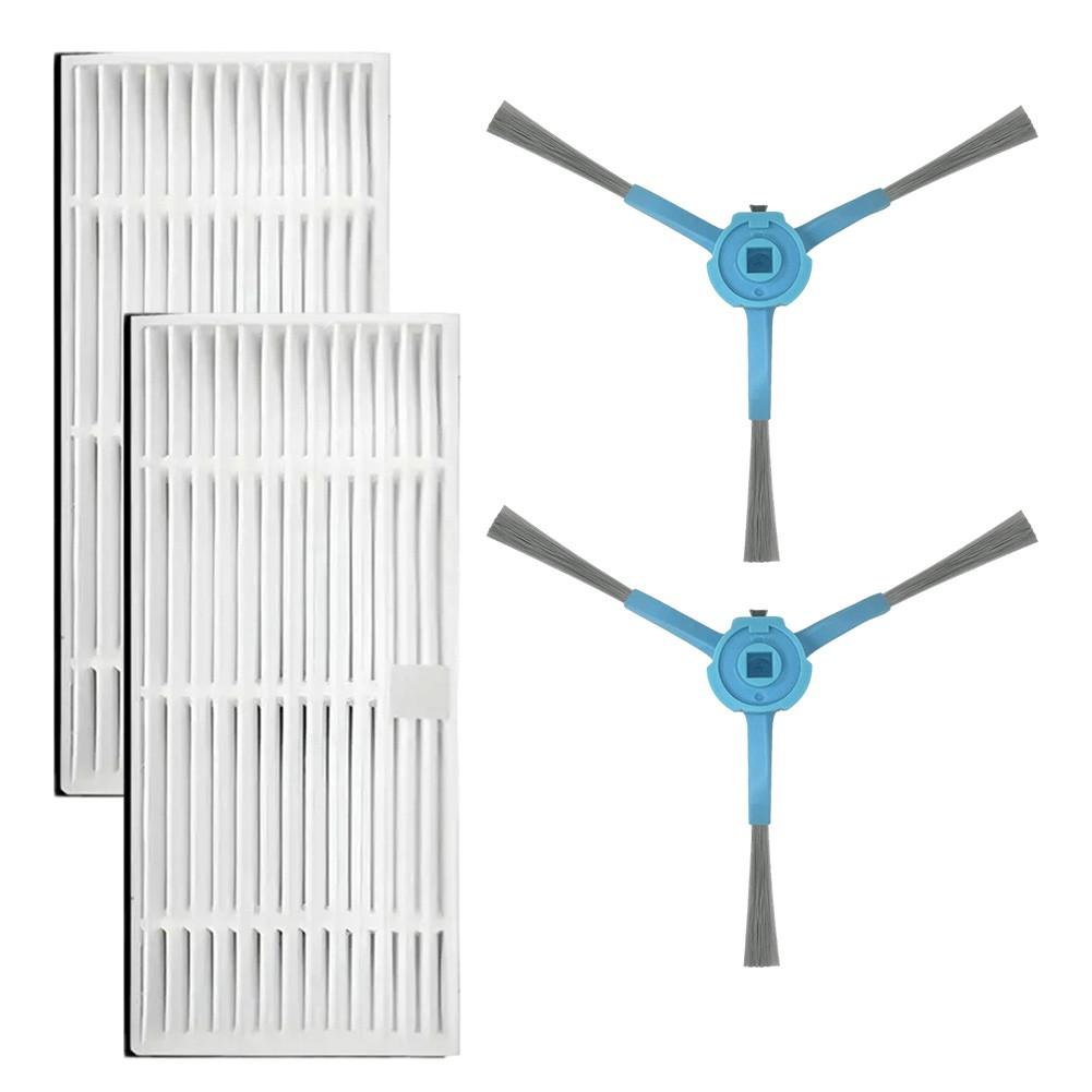 For Cecotec For Conga Series Replacement Side Brushes with Filters