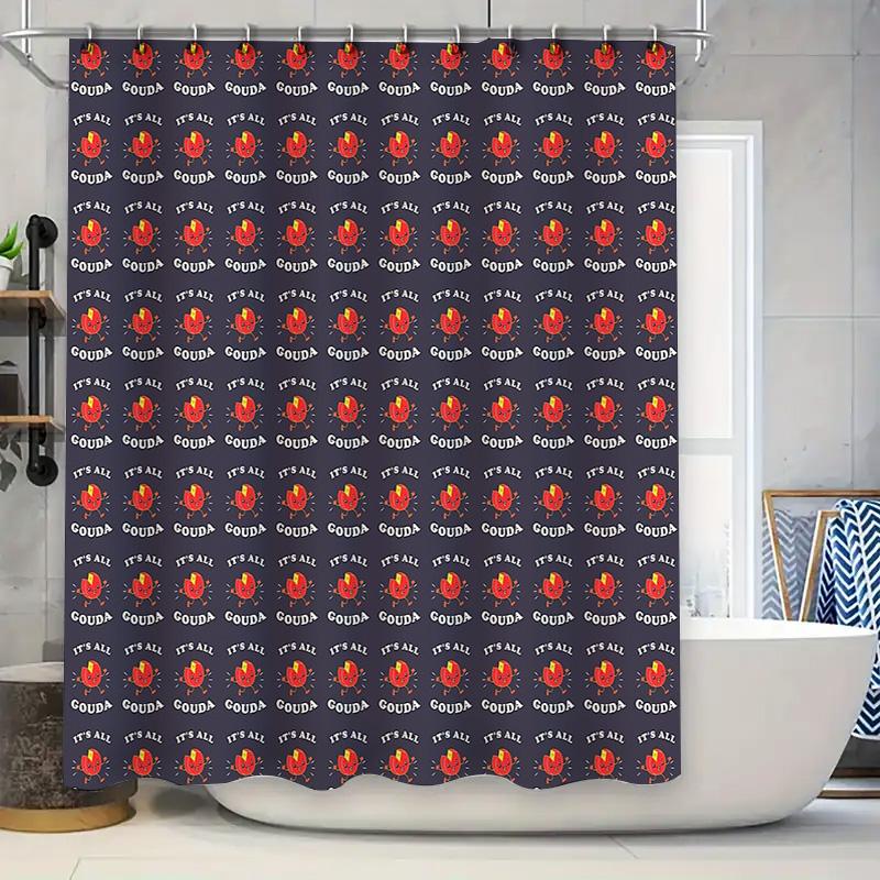 

Vintage Floral Shower Curtain Botanical Pattern Bathroom Decor Farmhouse Rustic Home Textile Washable Liner W60H190(CM)-1 Pcs