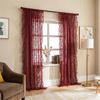TK French Ruffle Sheer Curtain Bedroom Living Room Lace Fabric Window Door