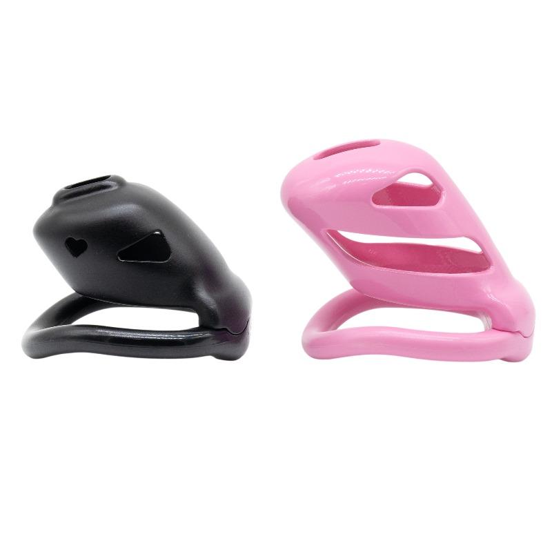 Men's Heart-shaped Pattern Chastity Lock Lightweight Breathable Embedded Invisible Small Lock Core Pseudo Female Restraint
