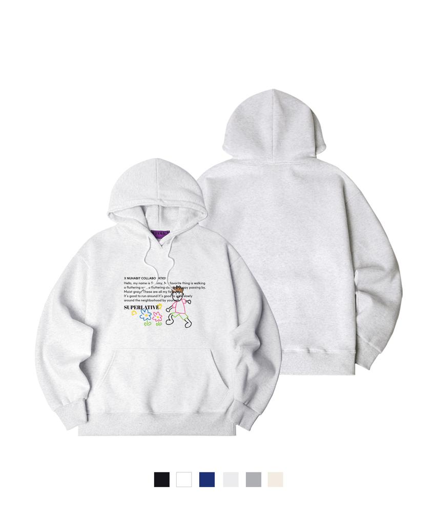 N/H Sammys Diary Oversized Fleece-Lined Hoodie (Goh4-4Nh0104)