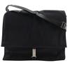 Shoulder Bag Black Nylon Canvas Unisex Used