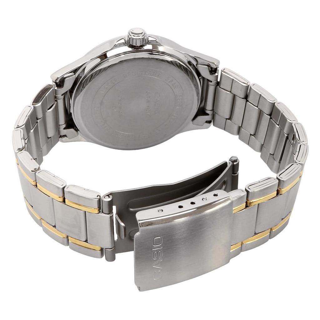 Casio Analog Quartz Watch Metal Band Silver X Gold Black Overseas Model [Casio] Men's MTP-1381G-1AV