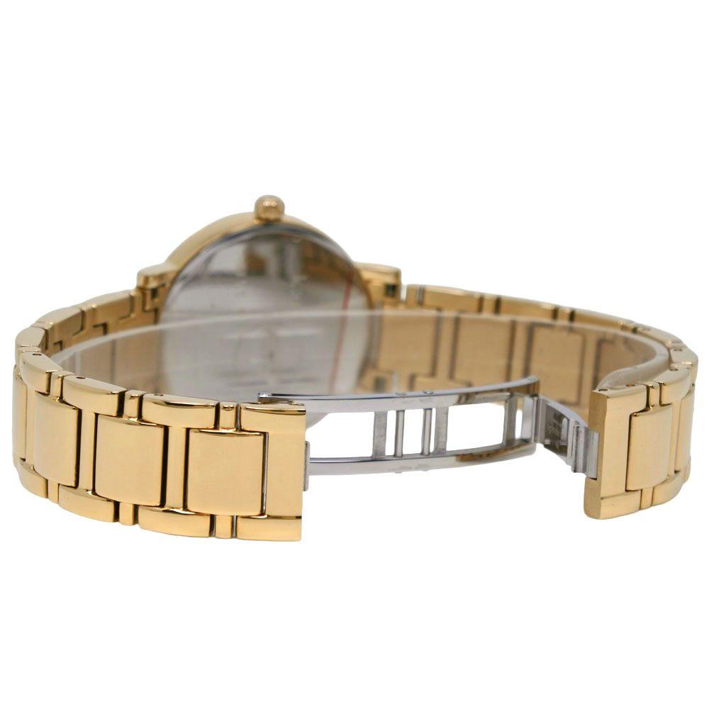 Used [Kate Spade] Kate Spade LIVE COLORFULLY Stainless Steel Gold Color Quartz Analog Display Unisex Shell Dial Watch