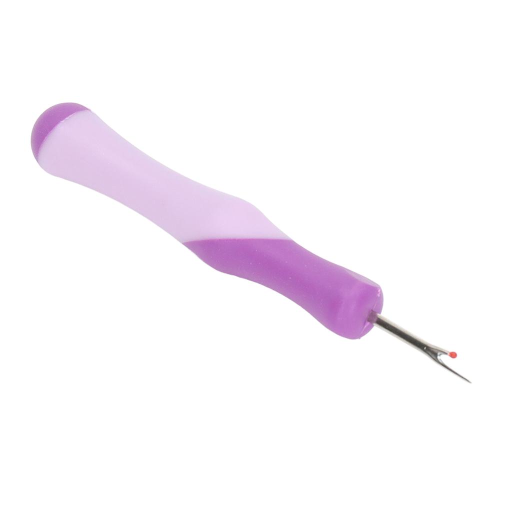 Thread Remover Purple Ergonomic Round Design Safety Clean Cover Comfortable Hand Feel Sewing Seam Remover