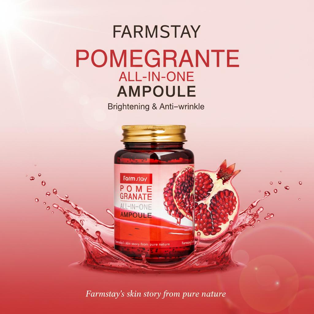 FARM STAY Ampoule Facial Serum with Pomegranate Extract 250ml