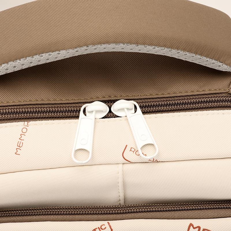 Women's Contrast Color Stitching Backpack Junior High School Student Schoolbag Lightweight Backpack