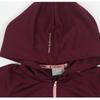 New Balance Women S Semi Crop looSe Fit Collared Zip Up Burgundy