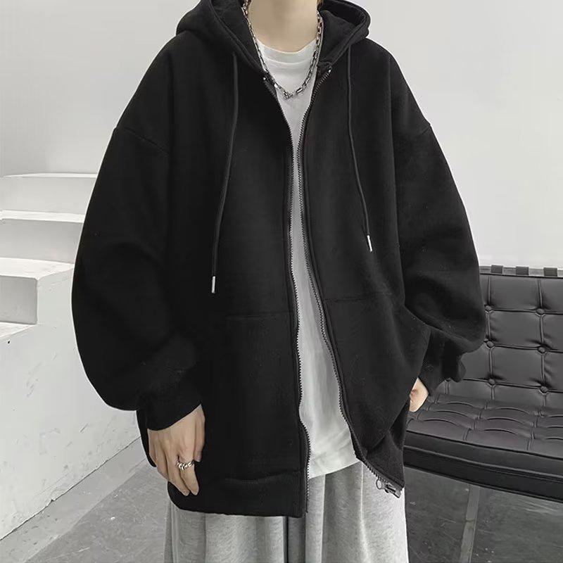 Men’s Trendy American Brand Heavyweight Zipper Hoodie - Spring/Autumn Season