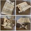 MASTLU Folding Chair Bath Stool Bamboo Bath Chair Folding Chair Bath Chair Sauna Chair Easy To Carry Stool Bath Chair Japanese Style Shower Fishing