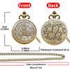 Vintage Bronze Steampunk Cutout Quartz Pocket Watch Necklace Chain Pendant Clock MenWomen Gift