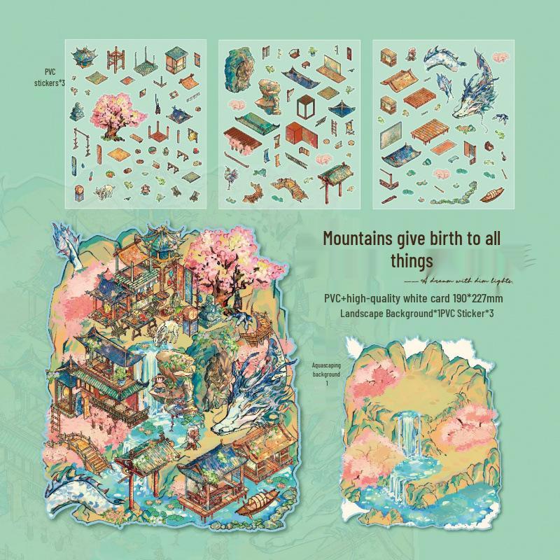 Mr. Paper Fairy Tale Book Series Flat Stickers - DIY Student Fun Pack