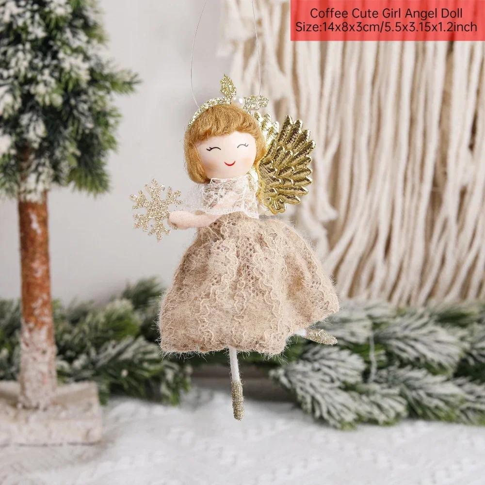 Christmas Angel Doll Christmas Decoration for Home 2025 Christmas Ornament Tree Decor Xmas Gifts Cristmas New Year 2025 Navidad