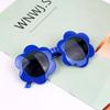 Girls Flower-Shaped Translucent Jelly Sunglasses UV Protection Kids Summer Eyewear Outdoor Party Lightweight Comfortable Toddler