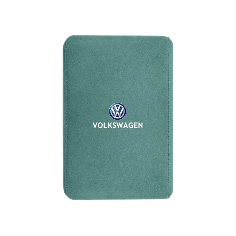 ·VW Car Armrest Mats Memory Foam Arm Rest Cushion Accessories For VW GTI Polo Golf Passat Scirocco Tiguan Jetta T-ROC Touareg CC Mo0