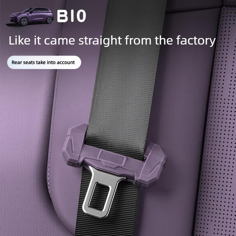 For Leapmotor B10 Seat Belt Socket Protective Cover Silicone Anti Scratch Sleeve Interior Car Accessories