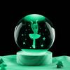 Dancing Beauty 3D Laser Engraved Crystal Ball Night Light