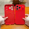 Soft Silicone For Magsafe Chinese Red Magnetic Phone Case For iPhone 17 Air 16 15 14 Plus 13 Pro Max Wireless Charge Matte Cover