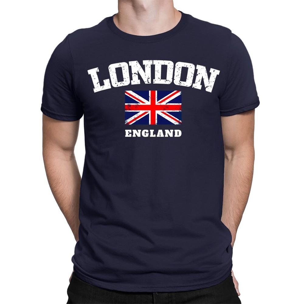 London England Union Jack Great Britain British Souvenir Mens TShirts TopTA56 2XL