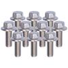 10 Stück Sechskantschrauben mit Flansch Edelstahl 304 Schraubenzubehör M5 10 12 16 20 25 30 35 40mm
