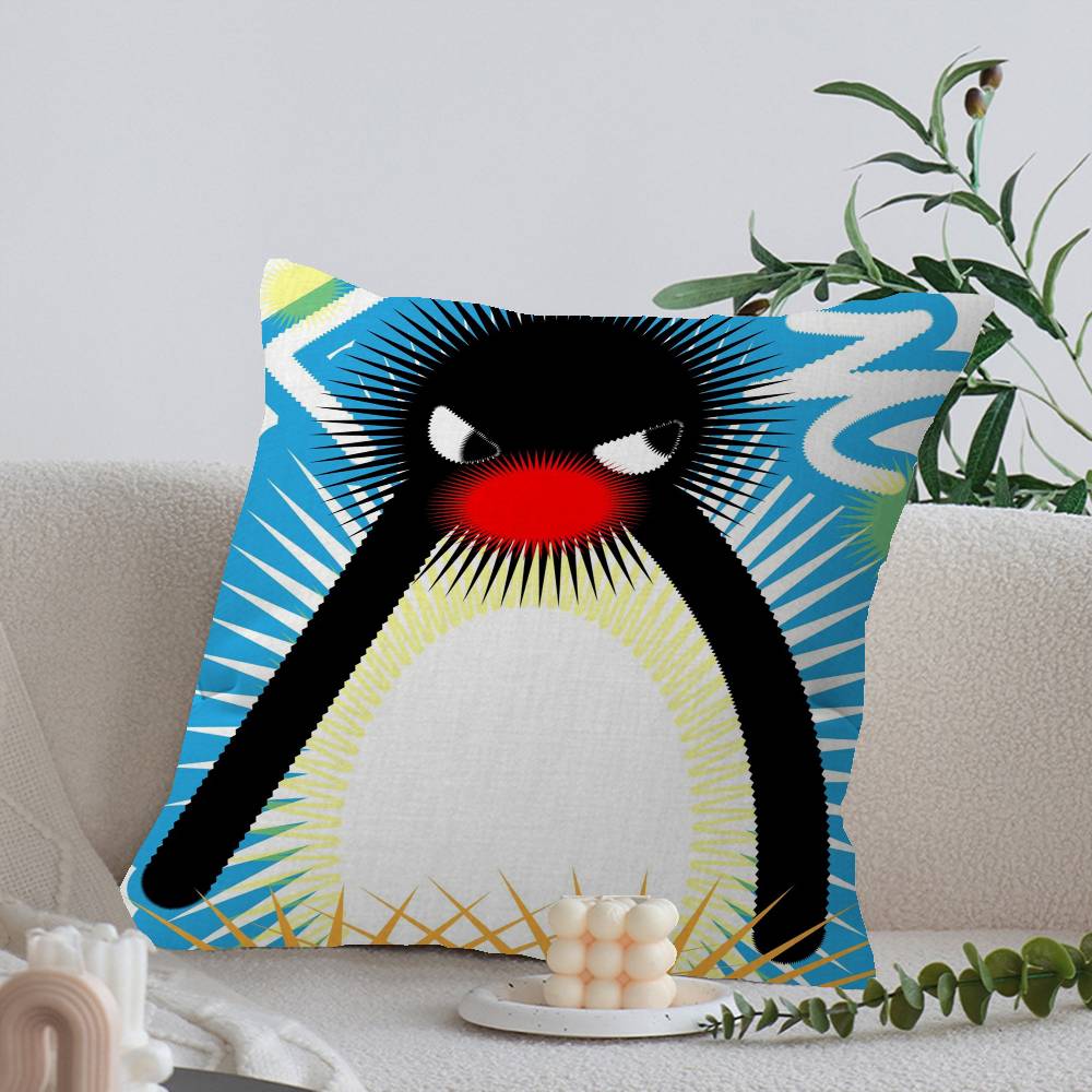 Cartoon Cute PPingu PPenguin Cm Cushion Cover Pillow Cover Decor Pillowcase Home Pillowcase for Couch Pillow