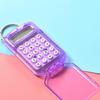 Lightweight Keychain Calculator Keychain With Cover Shield 8 Digit Display For Classroom Use