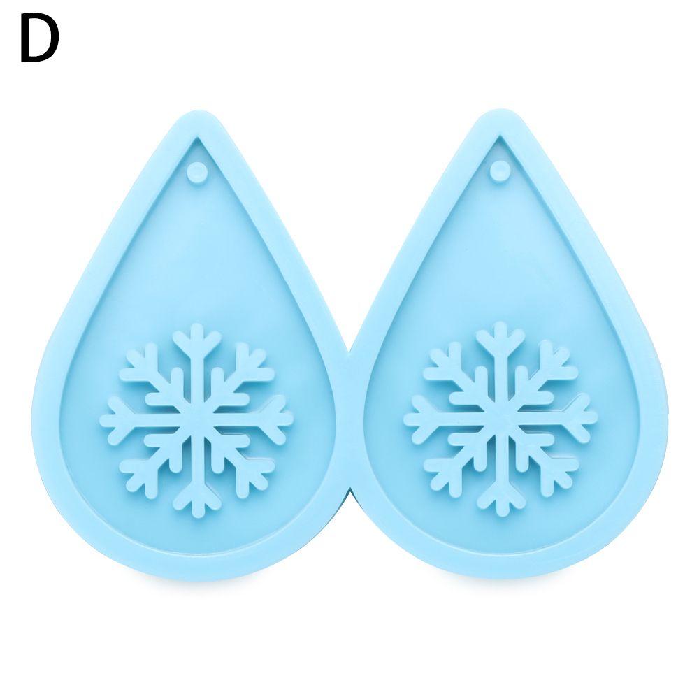 Tools Crystal UV Epoxy Resin Silicone Mould Earrings Resin Mold Merry Christmas Pendant Molds