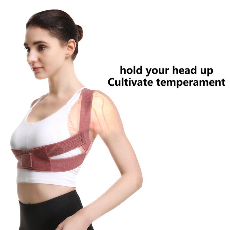 Women Adjustable Elastic Back Support Belt Chest Posture Corrector Shoulder Brace Body Shaper Corset Invisible Body Shaper