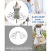 Classical Baroque Wedding Crinoline Cosplay Costume Underskirt Petticoat for Bridal Wedding and Theme Party Dresses