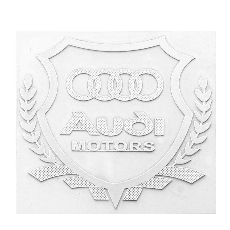 1pc Wheat Car Sticker Gold/Silver Emblem Side Badge Decal VIP For q2 a3 a4 a5 a6 a7 a8 Q3 Q4 Q5 Q6 Q7 b8 b6 c6 car accessories