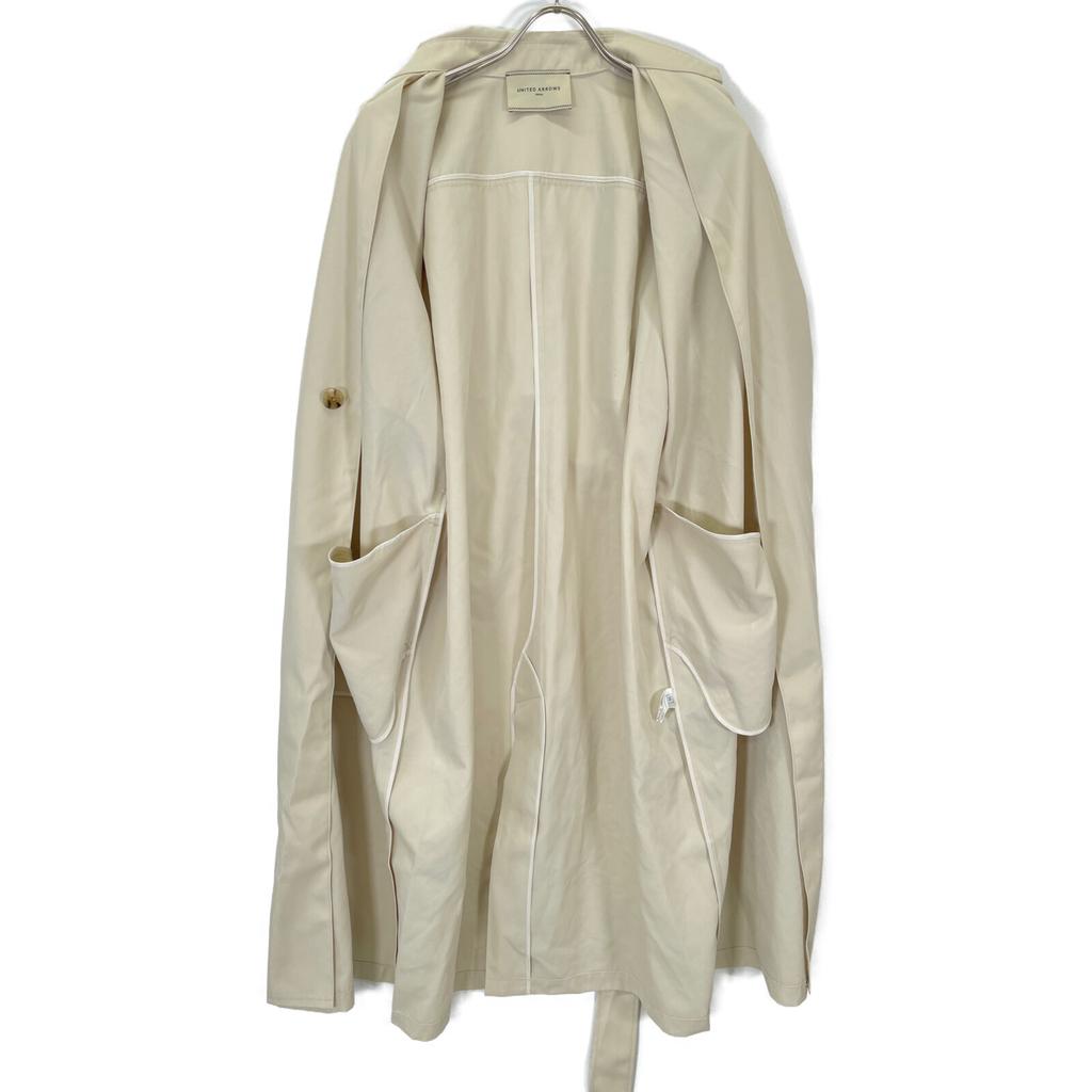 UNITED ARROWS Light Beige Back Flare Trench Coat Coat 36 Light beigeUsed