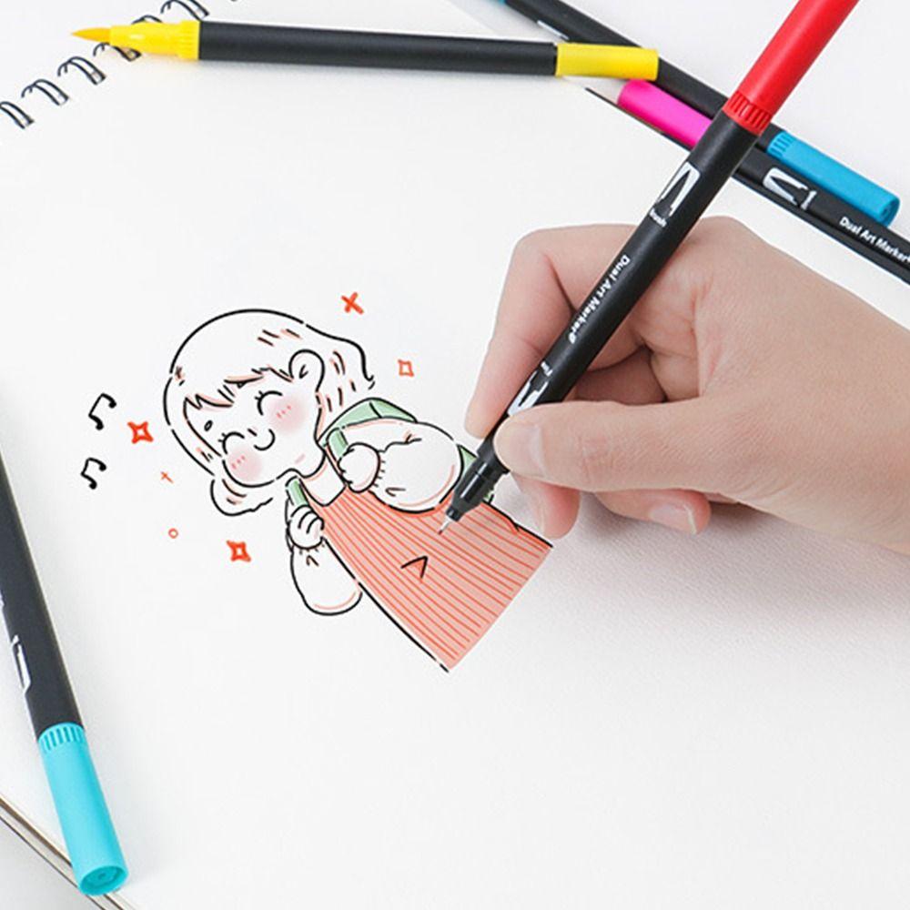 Cartoon Paint By Numbers Paper Drawing Learning Book Filling Color Book Set  Adults and Kids