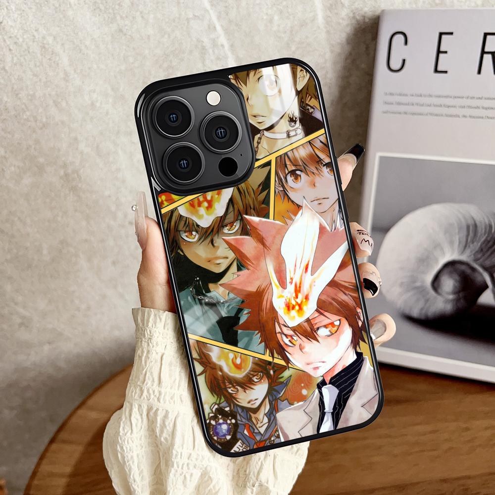 Katekyo Hitman Reborn Phone Case For iPhone 16 15 14 13 12 11 Pro Xs Max Mini Plus Antislip Shockproof Hard Funda