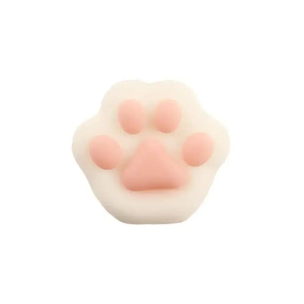 

Taba Squishy NEW Fidget Toy Mini Kawaii Cat Paw Squeeze Toy Cute Pink Small Cat Foot Stress Relief Toys Kids Adults Unique Gifts белый