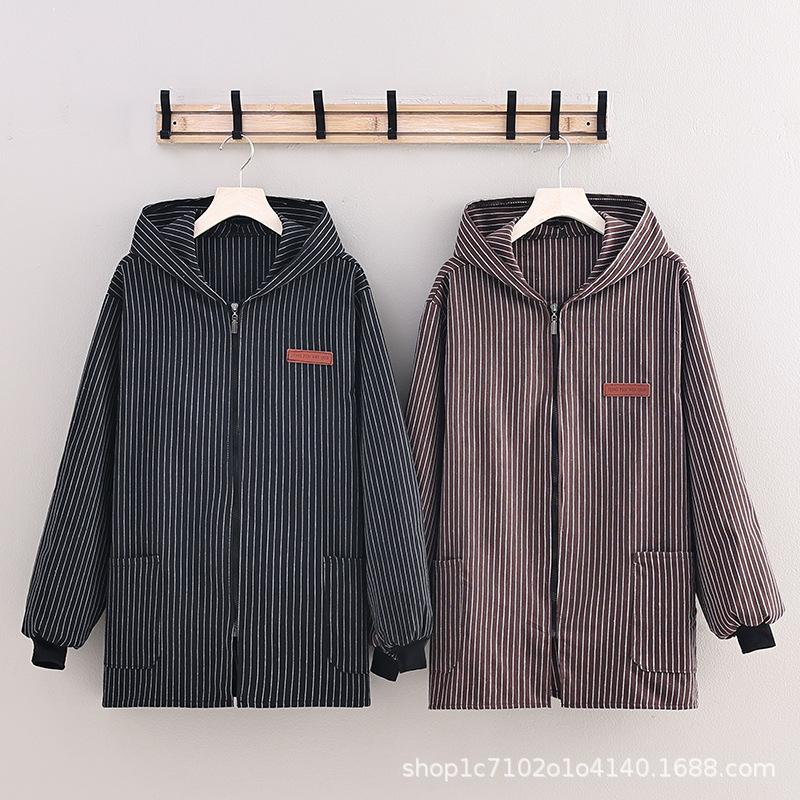 

Men s Coarse Linen Apron & Long-Sleeve Overall - Stain-Proof Waiter s Uniform for Kitchen Use CZ6116 Blue Plaid Large