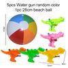 Children Summer Beach Party Set Colorful Beach Ball Outdoor Sports Whistle Water Gun Pool Toys Team Game Kids Birthday Gifts TMZ