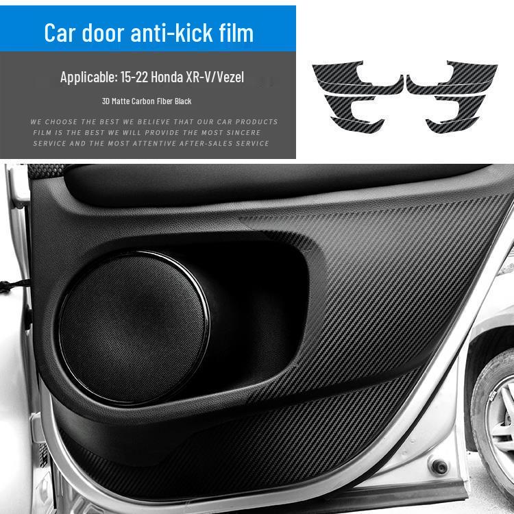 Vezel/XRV Center Console Carbon Fiber Stickers, Fits 15-22 Models, Free Replacement for Damaged Pieces