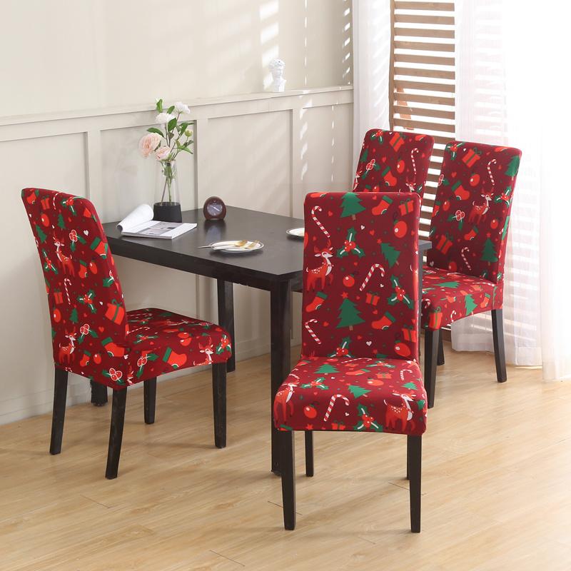 Spandex Elastic Chair Slipcover Case Geometric Dining Chair Cover Stretch Chair Covers for Wedding Hotel Banquet Dining Room